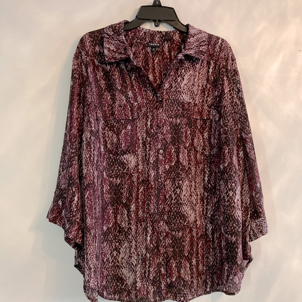 Plus size Torrid Harper blouse 2x